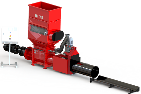 PUR, compacting, recycling, komprimering, sneglekomprimator, RUNI PUR, compacting, recycling, komprimering, sneglekomprimator, RUNI